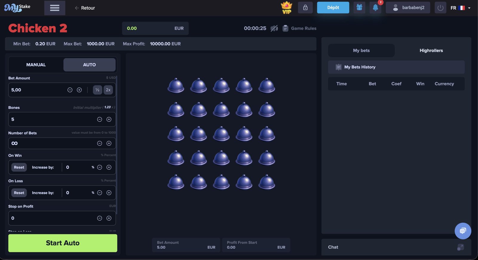 Jeu du poulet 2 Mystake